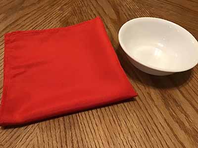 cloth dinner napkins (red) - 17 x 17