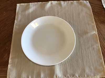 cloth dinner napkins (beige) - 17 x 17