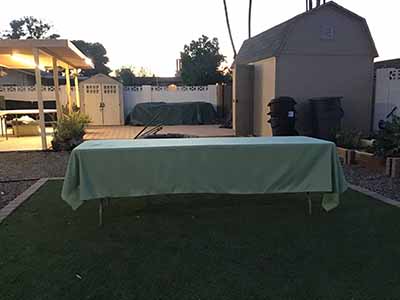 rectangle tablecloths (sage green) - 60 x 126