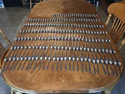 teaspoons (stainless steel, Choice Dominion 5 7/8, 18/0)