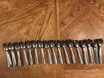 teaspoons (stainless steel, Choice Dominion 5 7/8, 18/0)