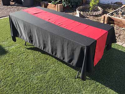 table runners (apple red) - 12 x 108