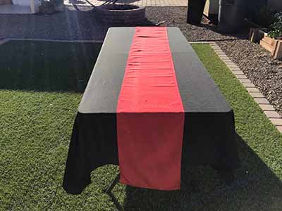 table runners (apple red) - 12 x 108