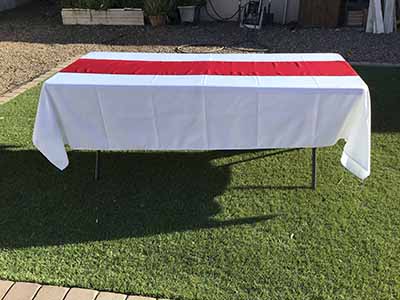 table runners (apple red) - 12 x 108