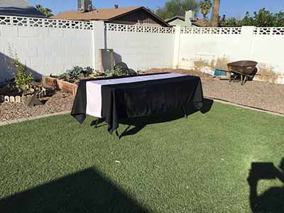 table runners (pastel pink) - 12 x 108