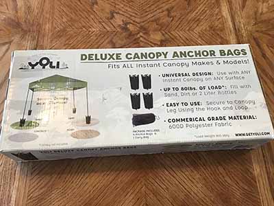 deluxe canopy anchor bags