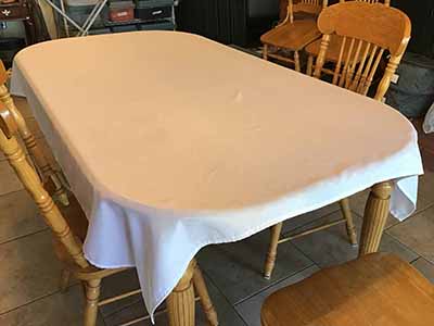 rectangle tablecloths (white) - 60 x 84