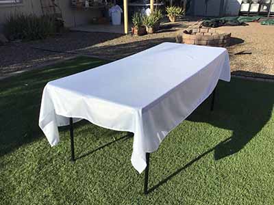 rectangle tablecloths (white) - 60 x 84
