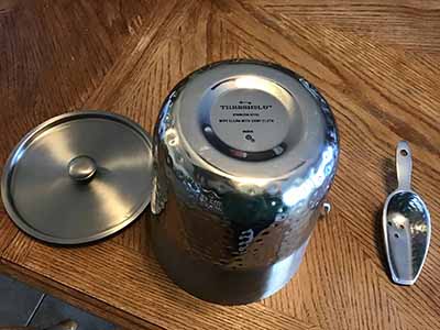 ice bucket (metal) - 3 quart