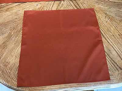 cloth dinner napkins (rust) - 20 x 20