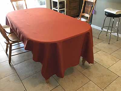 rectangle tablecloths (rust) - 60 x 120