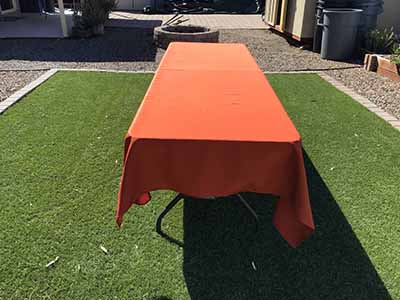 rectangle tablecloths (rust) - 60 x 120