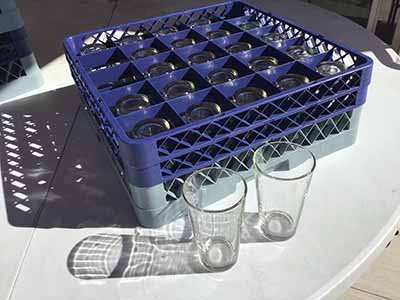 glass racks (25-compartment)