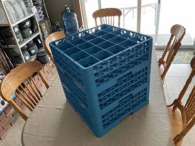 glass racks (25-compartment) - 7 high