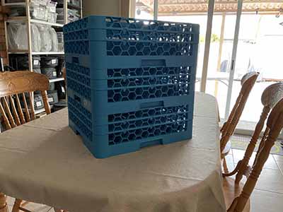 glass racks (25-compartment) - 7 high