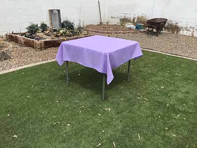 square tablecloths (lavender lilac) - 54