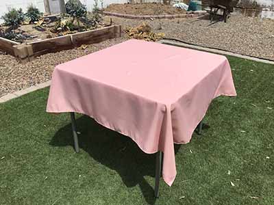 square tablecloths (dusty rose) - 54