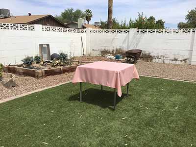 square tablecloths (dusty rose) - 54