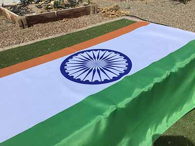rectangle tablecloths (flag of India) - 56 x 76