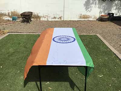 rectangle tablecloths (flag of India) - 56 x 76