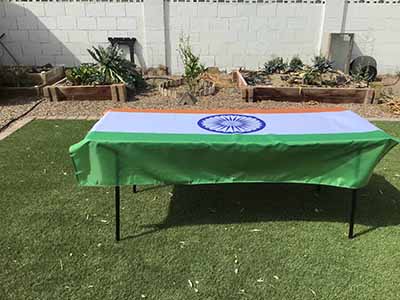 rectangle tablecloths (flag of India) - 56 x 76