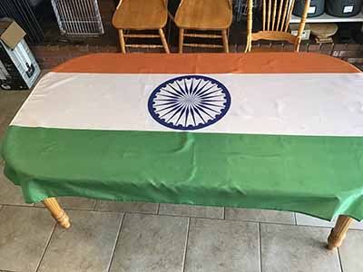 rectangle tablecloths (flag of India) - 56 x 76