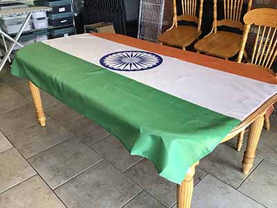 rectangle tablecloths (flag of India) - 56 x 76