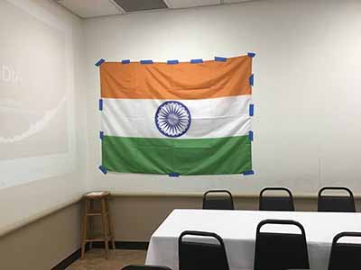 rectangle tablecloths (flag of India) - 56 x 76
