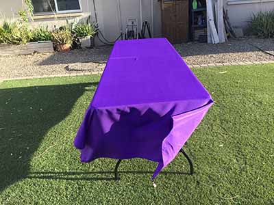 rectangle tablecloths (purple) - 60 x 126