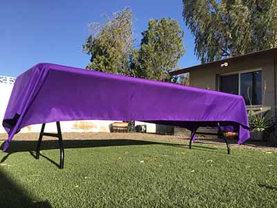 rectangle tablecloths (purple) - 60 x 126