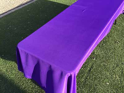 rectangle tablecloths (purple) - 60 x 126