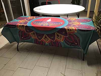 rectangle tablecloths / backdrop (Diwali Festival of Lights) - 60 x 84