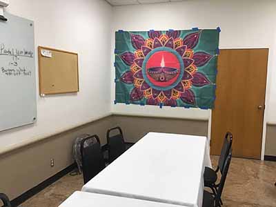 rectangle tablecloths / backdrop (Diwali Festival of Lights) - 60 x 84