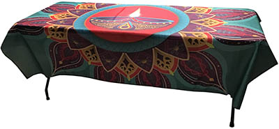 rectangle tablecloths / backdrop (Diwali Festival of Lights) - 60 x 84