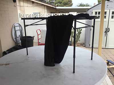stretch spandex rectangle tablecloths (black) - for 4-ft. table