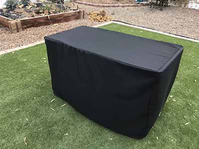 fitted polyester tablecloth for 4-foot rectangle tables (black)
