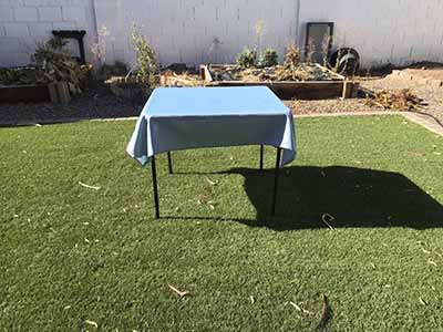 square tablecloths (dusty blue) - 54