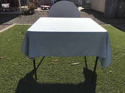 square tablecloths (dusty blue) - 54
