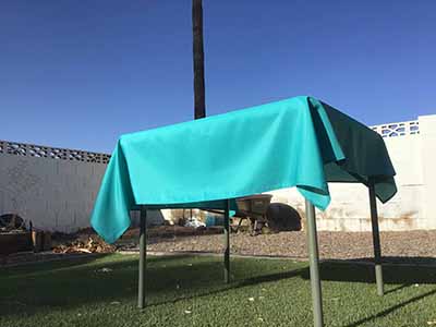 square tablecloths (turquoise) - 54