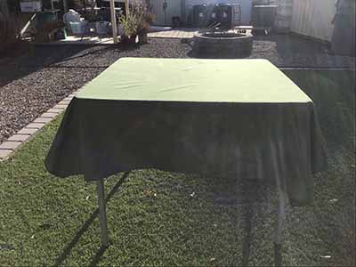 square tablecloths (olive green) - 54