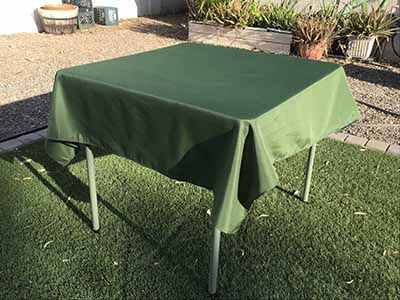 square tablecloths (olive green) - 54