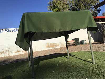square tablecloths (olive green) - 54