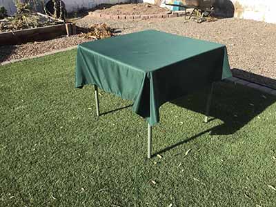 square tablecloths (hunter emerald green) - 54