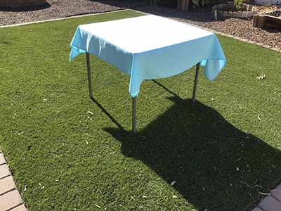 square tablecloths (light blue) - 54