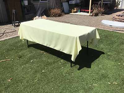 rectangle tablecloths (butter) - 60 x 90
