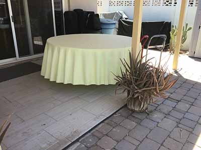 round tablecloths (butter) - 120