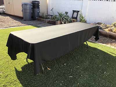 rectangle tablecloths (black) - 70 x 120