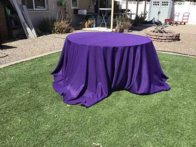 round tablecloths (purple) - 132