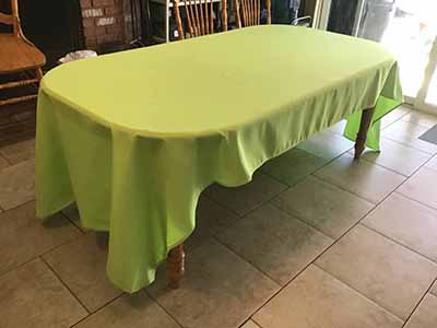 rectangle tablecloths (lime green) - 60 x 126