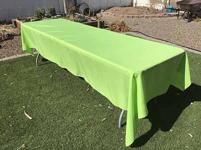 rectangle tablecloths (lime green) - 60 x 126